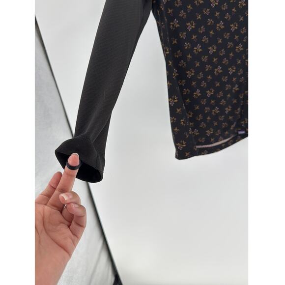 Patagonia Capilene Midweight Crew Top baselayer from cool to cold size S floral - Picture 7 of 9